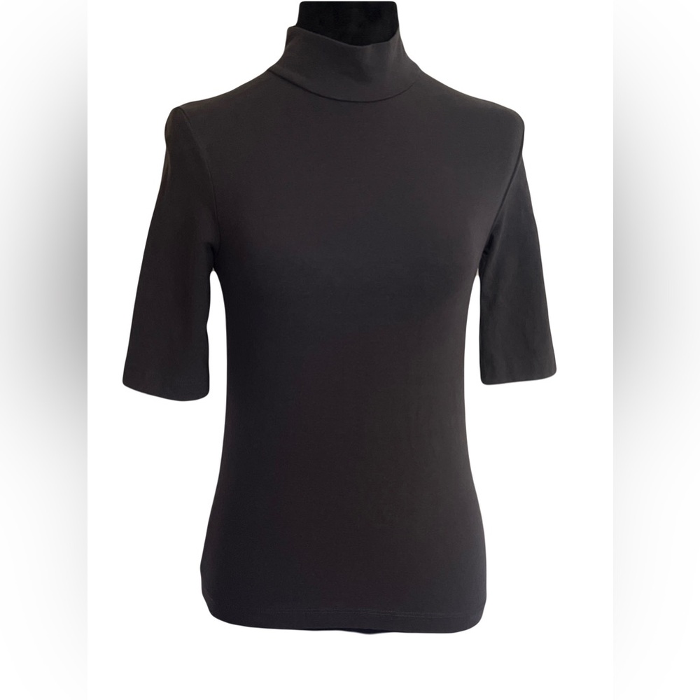 Zara Dark Gray Fitted Short Sleeve Tee
